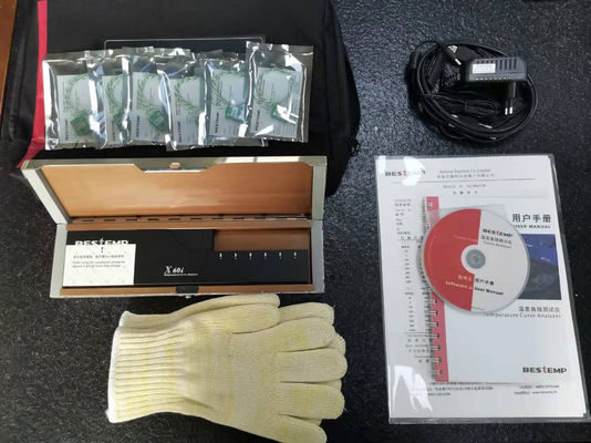 Bestemp Thermocouple SMT Thermal Profiler voor reflowoven 6 kanalen