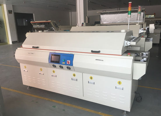 6 Zones SMT Reflow Soldering Machine, Warmlucht PCB Reflow Oven CE gecertificeerd