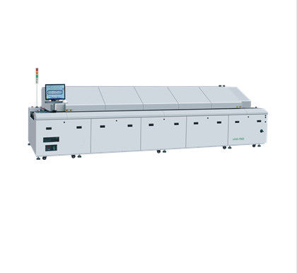 LED stikstof SMT reflow soldeermachine Spoorondersteuning Volledig gedwongen luchtconvectie