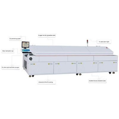 Industriële SMD SMT terugstroom soldeermachine PLC-besturing 400 mm PCB-breedte