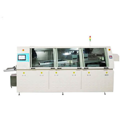 Dual Wave Automatic Wave Soldering Machine met verstelbare transportbandsnelheid 0-1800mm/min