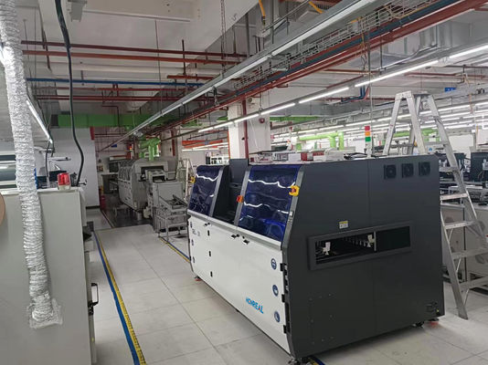 In Line One-Piece Type 2 Modules Selective Wave Soldering Machine HRX-31D Two Independent Pot Selective Solder