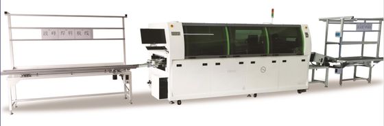 380V 60Hz SMT Mini Automatisch Dual Wave PCB Doorgat Precision Wave Soldering Machine Loodvrij Met PLC Touchscreen Control