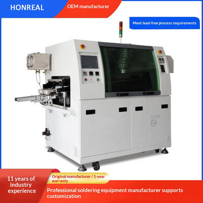Automatische mini-golfsoldeermachine voor doorlopende gaten voor PCB's, golfsoldeermachine zonder lood